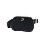 LULULEMON RET$68 VELVET BELT BAG HANDBAG BLACK