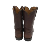 LUCCHESE RET. $595 WESTERN MEN BOOTS BROWN 9