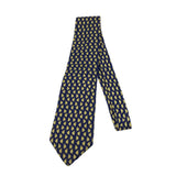 BURBERRY FISH DESIGN MEN TIE YELLOW/BLUE