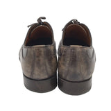 BONTONI LACE UP LEATHER MEN SHOE BROWN 13