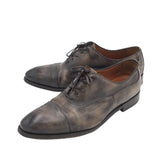 BONTONI LACE UP LEATHER MEN SHOE BROWN 13