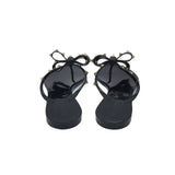 VALENTINO JELLY ROCKSTUD BOW THONG SANDALS LUXE SHOES BLACK 38