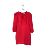MILLY LONG SLEEVE DESIGNER DRESS RED 4
