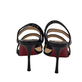 CHRISTIAN LOUBOUTIN VAVAZOU ASYMMETRIC 100M SANDALS LUXE SHOES BLACK 36.5