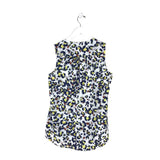 CABI SLEEVELESS TOP WHITE NAVY MEDIUM