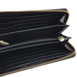 KATE SPADE WALLET ZIP AROUND FLORAL DESIGNER ACCESSORIES BLACK BLUE