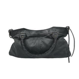 BALENCIAGA CITY ANTHTACITE LEATHER LUXE HANDBAG GREY