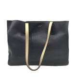 TORY BURCH REVERSIBLE TOTE HANDBAG BLACK GOLD