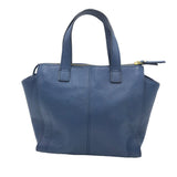 FOSSIL LEATHER SMALL SATCHEL HANDBAG BLUE