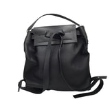 VALENTINO STUDDED LEATHER BACKPACK LUXE HANDBAG BLACK