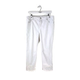 CHICO'S STRAIGHT LEG JEANS WHITE 1.5