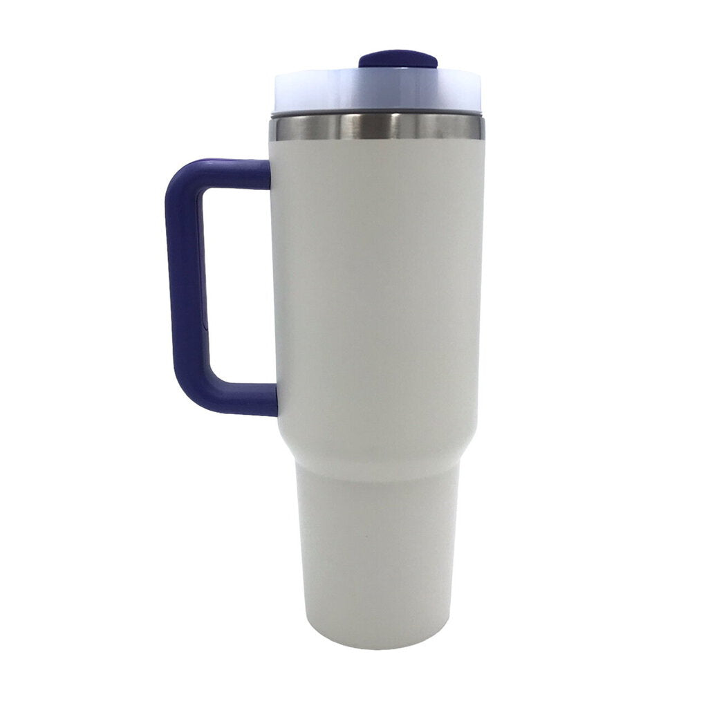 THE DARLING EFFECT FLORAL TUMBLER WOMEN'S ACCESSORIES CREAM PURPLE 40 OZ