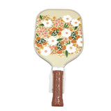 THE DARLING EFFECT FLORAL PADDLE PICKLEBALL TAN ORANGE