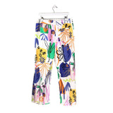 CHICO'S WIDE LEG PANT WHITE BLUE 1.5