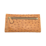 DOONEY & BOURKE OSTRICH TRIFOLD WALLET BROWN