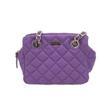 KATE SPADE RET. $398 QUILTED SHOULDER HANDBAG PURPLE