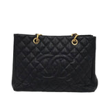 CHANEL GST GRAND SHOPPING TOTE LUXE HANDBAG BLACK