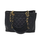 CHANEL GST GRAND SHOPPING TOTE LUXE HANDBAG BLACK