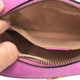 GUCCI GG MARMONT MINI MATELASSE LUXE HANDBAG PINK