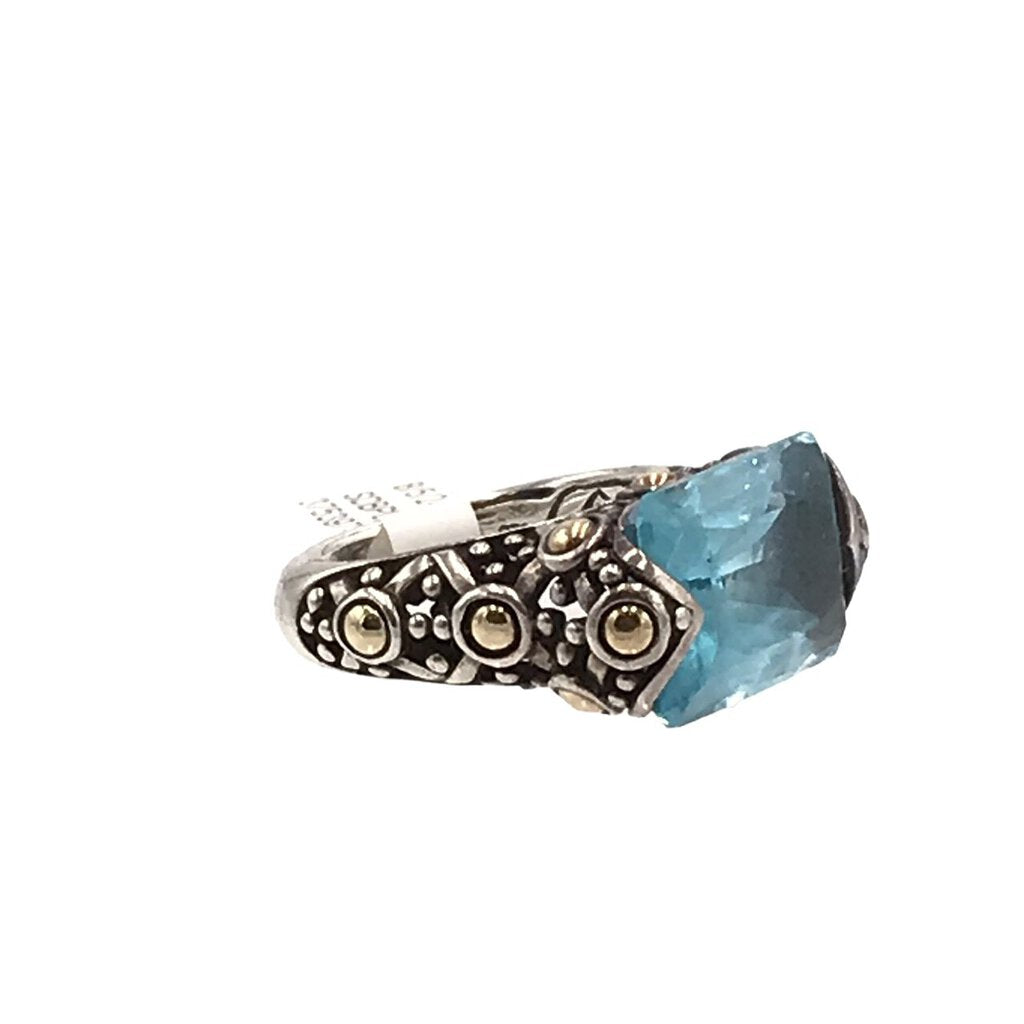JOHN HARDY BATU SARI BLUE TOPAZ LUXE JEWELRY BLUE