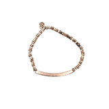 MICHAEL KORS BEADS CRYSTALS BRACELET BRONZE