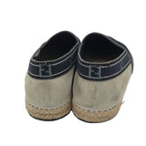 FENDI ESPADRILLE SUEDE MEN SHOE BLACK BEIGE 11