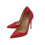 CHRISTIAN LOUBOUTIN SO KATE PATENT PUMPS LUXE SHOES CORAL 37
