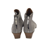 AQUATALIA SUEDE ANKLE ZIP SHOES GREY 9