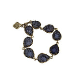 KENDRA SCOTT LINKED BRACELET GOLD PURPLE