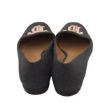 TORY BURCH TB WOOL LOAFER SHOES GREY 8.5M