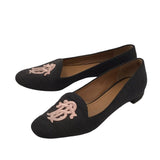 TORY BURCH TB WOOL LOAFER SHOES GREY 8.5M