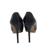 JIMMY CHOO PLATFORM PUMPS LUXE SHOES BLACK 36.5