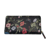 GUCCI FLORA KNIGHT ZIP AROUND LUXE WALLET BLACK