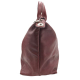 LONGCHAMP RET. $565 LEATHER TOTE HANDBAG MAROON