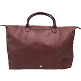 LONGCHAMP RET. $565 LEATHER TOTE HANDBAG MAROON