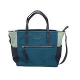 KATE SPADE NYLON COLORBLOCK HANDBAG BLUE NAVY