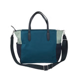 KATE SPADE NYLON COLORBLOCK HANDBAG BLUE NAVY