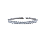 CZ BANGLE BRACELET SILVER