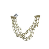 QUAD PAPERCLIP MAGNETIC CLASP BRACELET GOLD