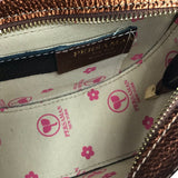 PERSAMAN JEWELED CROSSBODY HANDBAG BRONZE