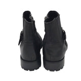 CLARKS ZIP LEATHER BOOTIE BOOTS BLACK 8M