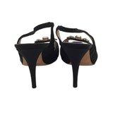 JIMMY CHOO STILETTO RHINESTONE SHOES BLACK 36