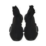 BALENCIAGA SPEED KNIT SNEAKERS LUXE SHOES BLACK/WHITE 7