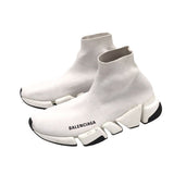 BALENCIAGA SPEED KNIT SNEAKERS LUXE SHOES WHITE/WHITE 7