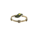 DOUBLE PAVE X'S CUFF BRACELET GOLD