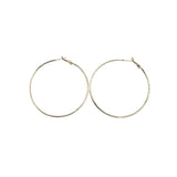 LARGE SIMPLE HOOPS EARRINGS GOLD