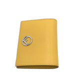 FENDI LEATHER BIFOLD LUXE WALLET YELLOW