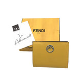 FENDI LEATHER BIFOLD LUXE WALLET YELLOW