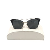 PRADA CAT EYE w/ CASE LUXE SUNGLASSES BLACK