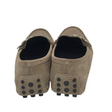 GUCCI "SACHALIAN SPORT" SUEDE DRIVING LOAFERS MEN SHOE KHAKI